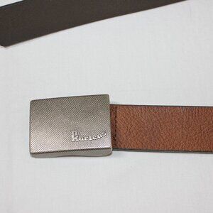 Dr. Martens Mens Genuine Leather Belt Brown Large 46.5" Airware Rectangle Buckle